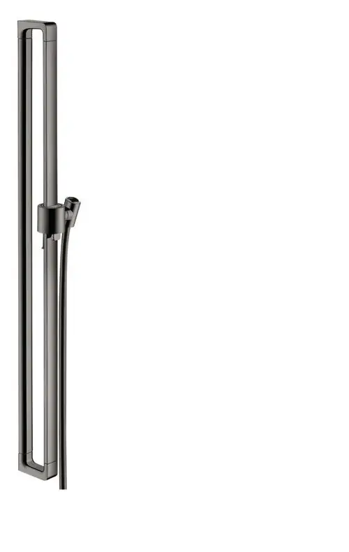 Branco Brausestange in Polished Black Chrome mit Brauseschlauch. Produkt aus der AXOR Citterio-Serie, ideal für moderne Badezimmergestaltung.
